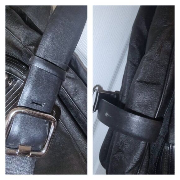 Loewe leather/coated canvas garment travel bag EUC - Picture 5 of 12